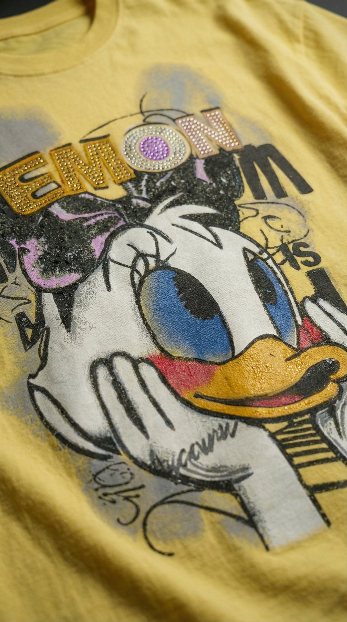 Retro Cartoon Duck Oversized Tee — Vintage Graphic Print — view 7