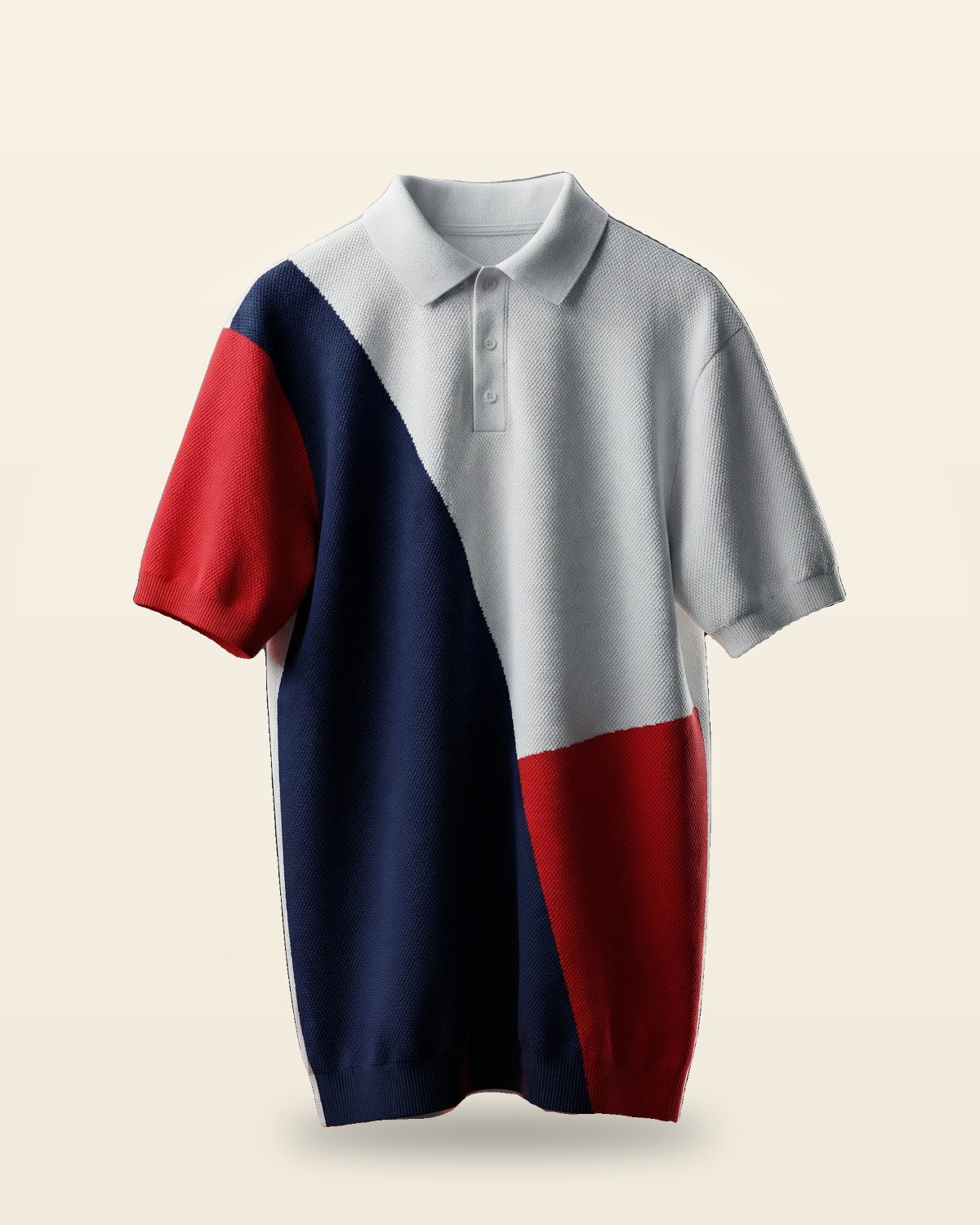 Colorblock Polo Tee — Cotton Piqué Fit
