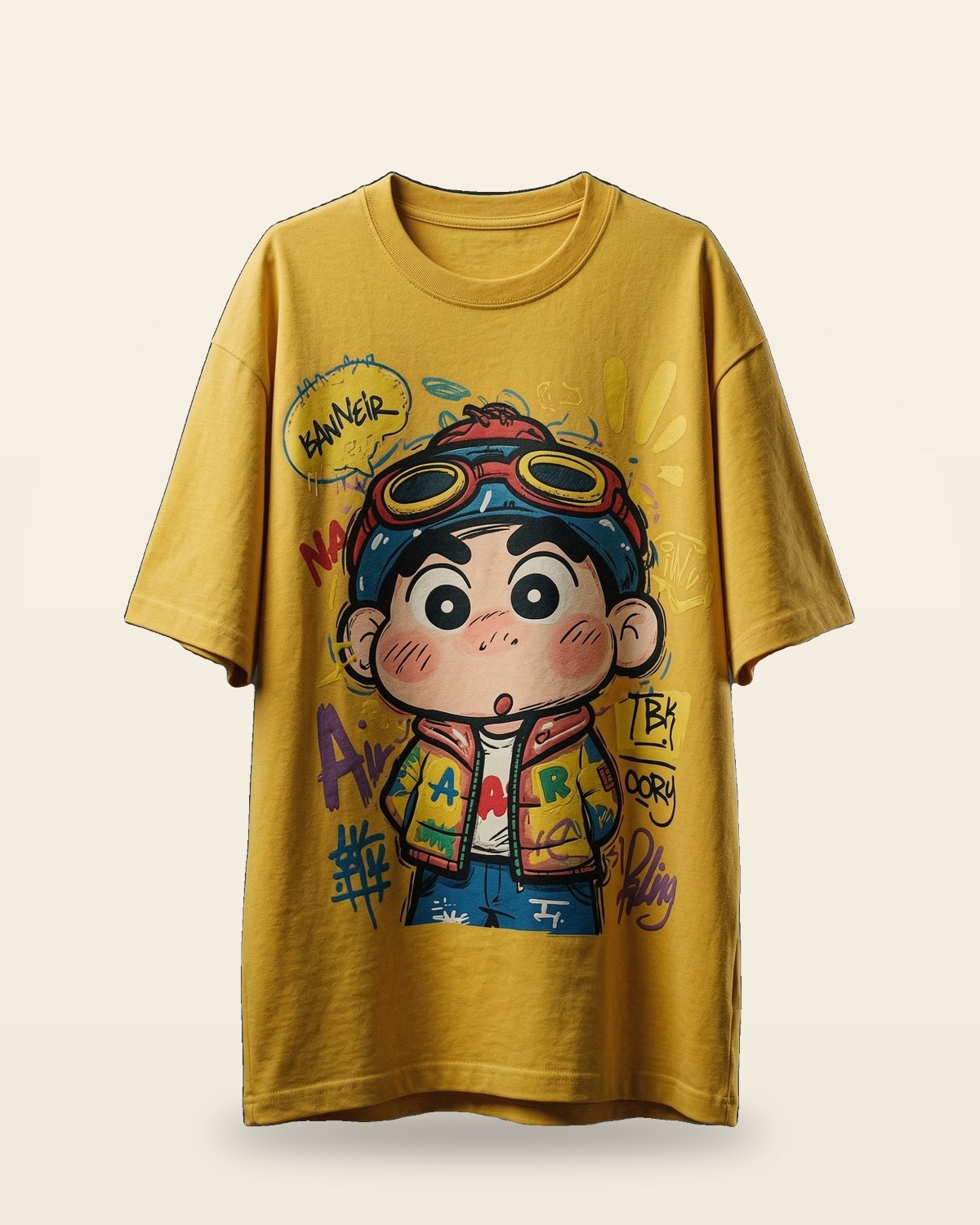Cool Kid Energy Oversized Tee — Bio-Washed Premium Cotton