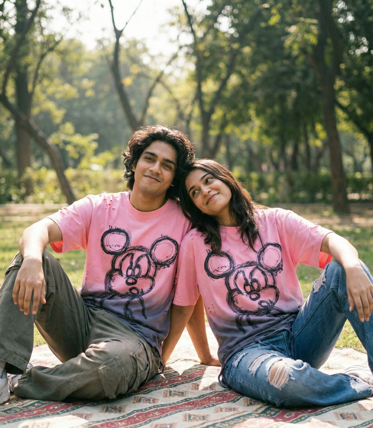 Bubble Bear Graphic Oversized Tee — Premium Cotton Fit — view 7