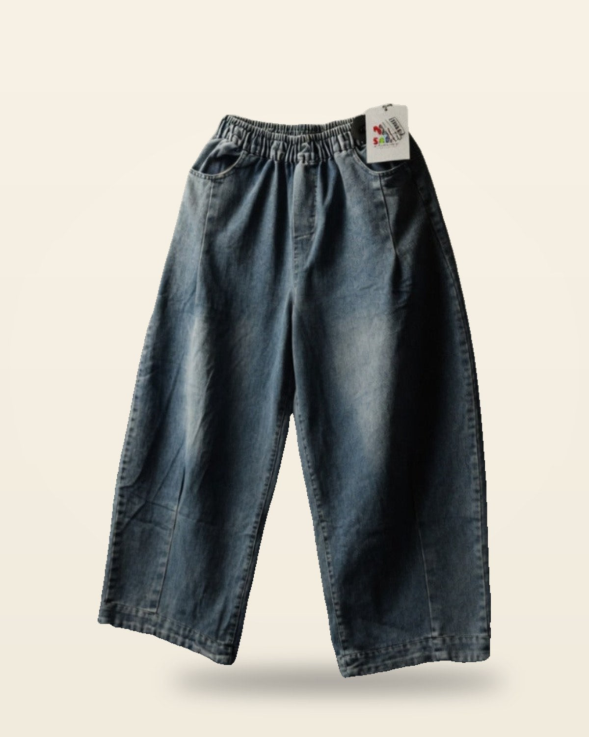Cozy Core Wide-Leg Joggers — Relaxed Fit in Blue