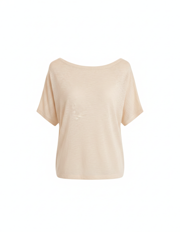 SANKI Cream Regular Fit Casuals Top for Women