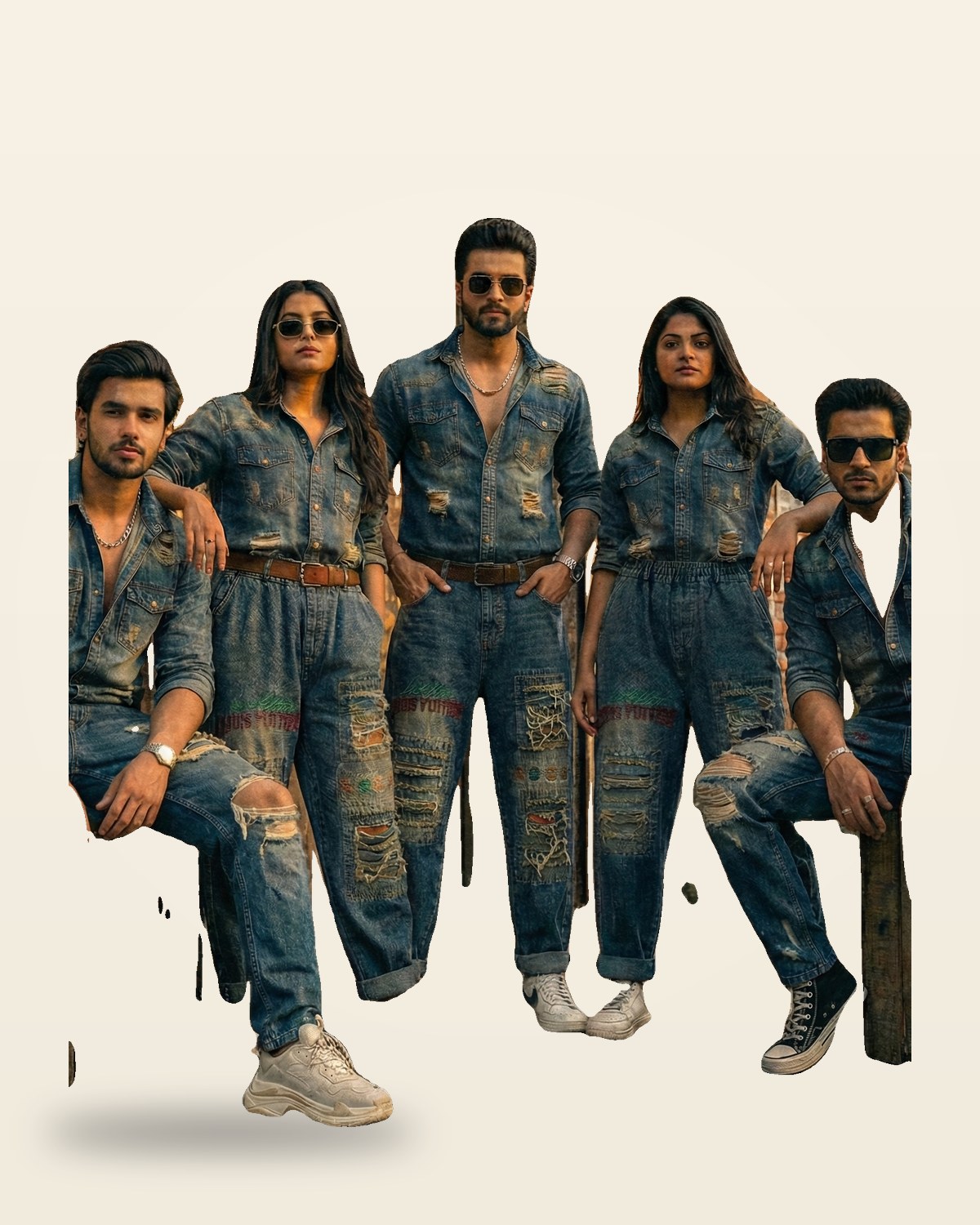 Denim Art Edition Jeans — Vintage Blue Streetwear Fit