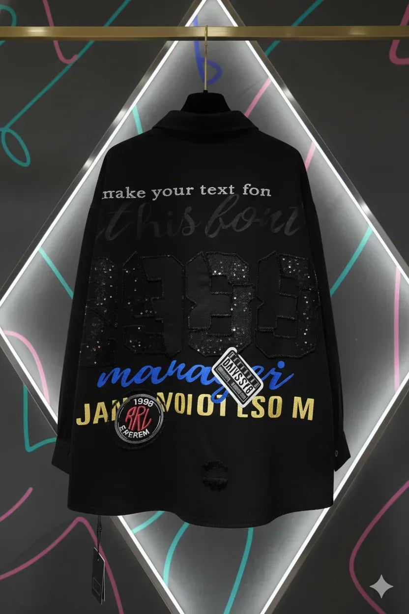 SANKI Distressed 1988 Graphic Oversized Shirt - Sanki