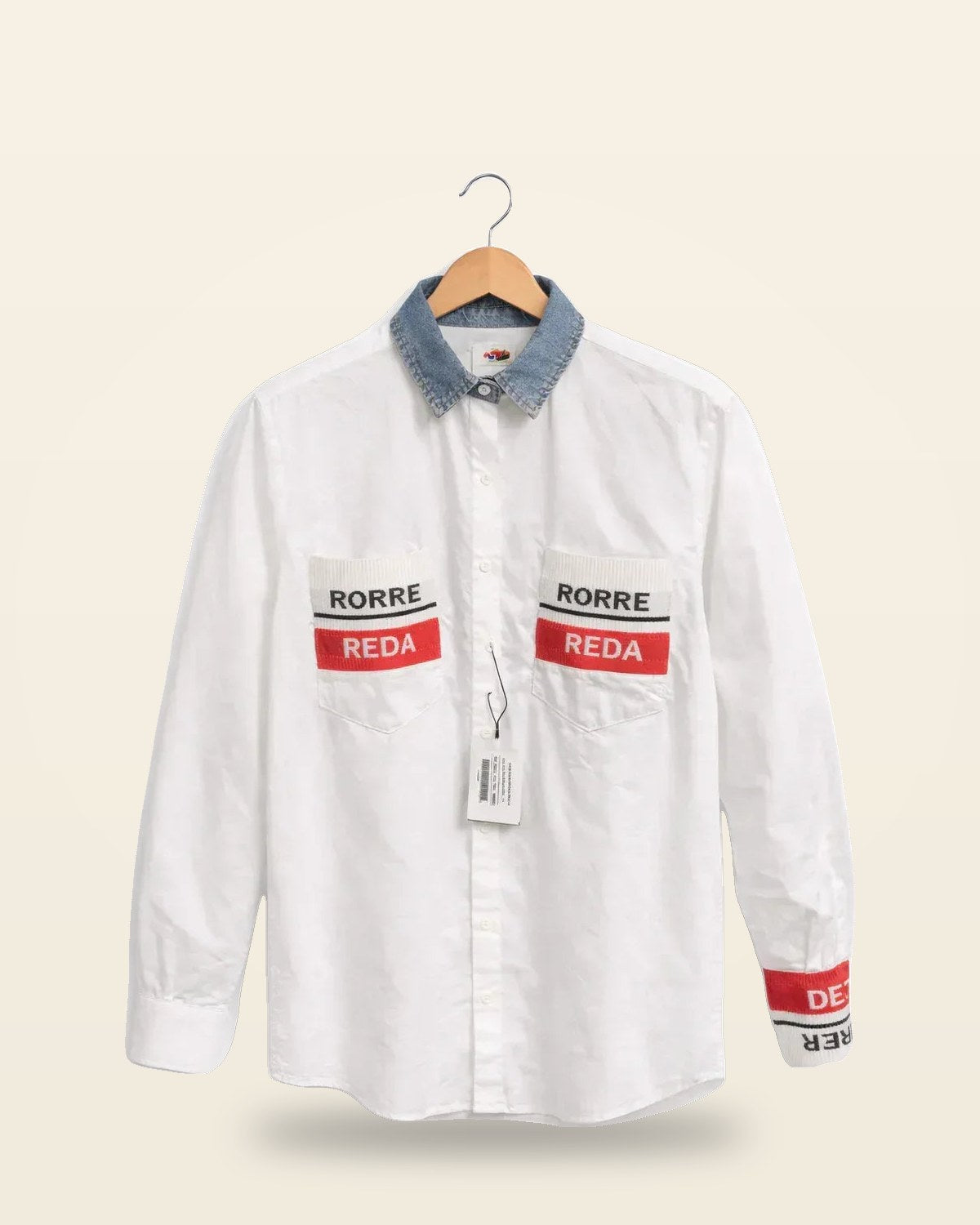 Dual-Tone Oversized Shirt — Full Sleeve Relaxed Fit
