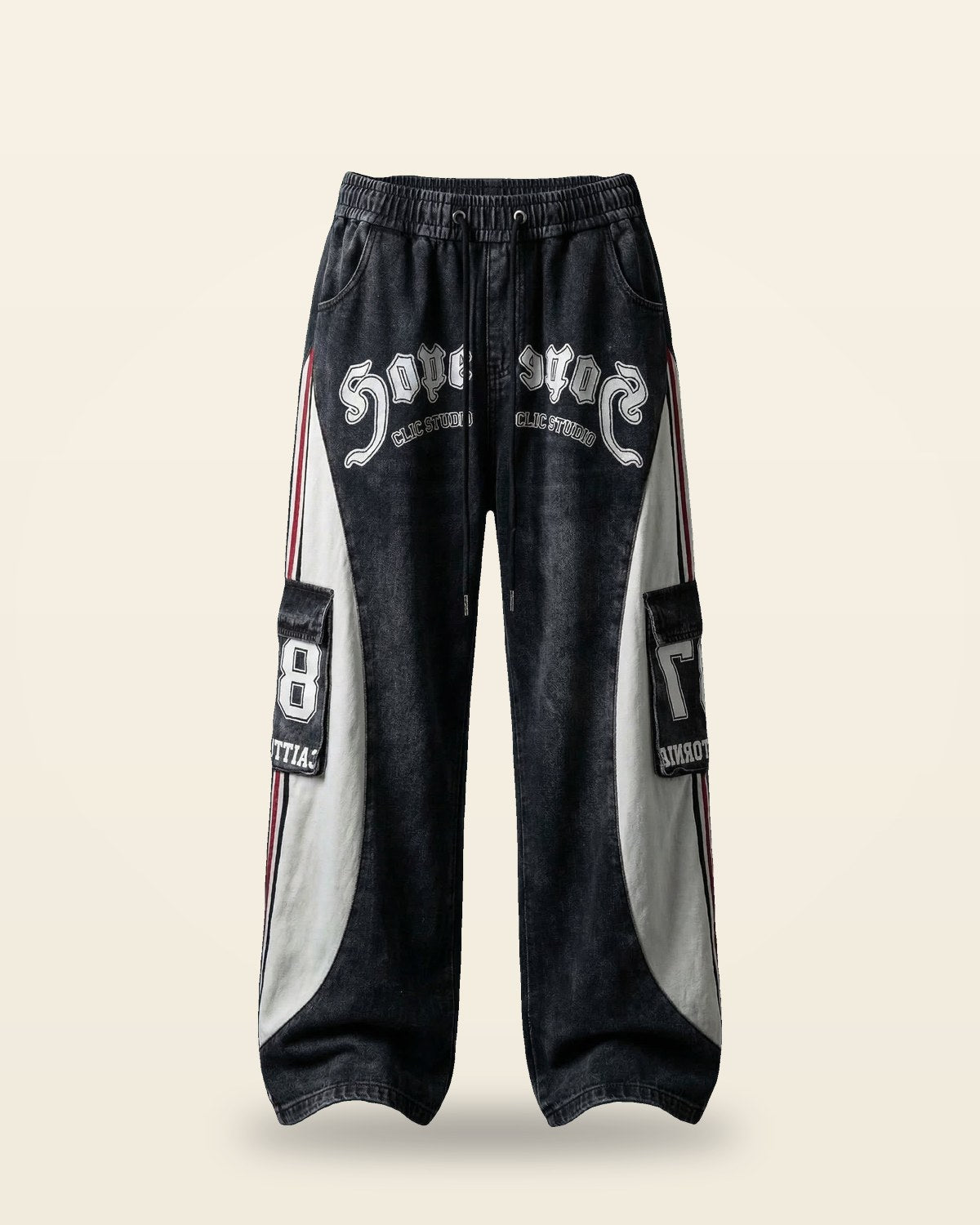 Energy Lower — Tapered Fit Joggers in Black