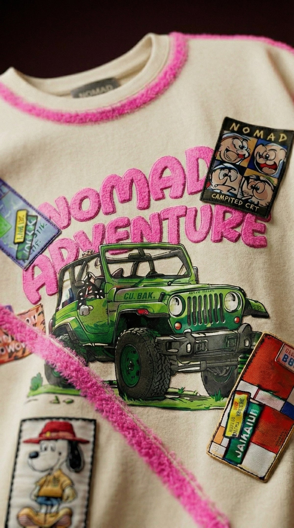 Nomad Graphic Oversized Tee — Premium Cotton Drop Shoulder — view 4