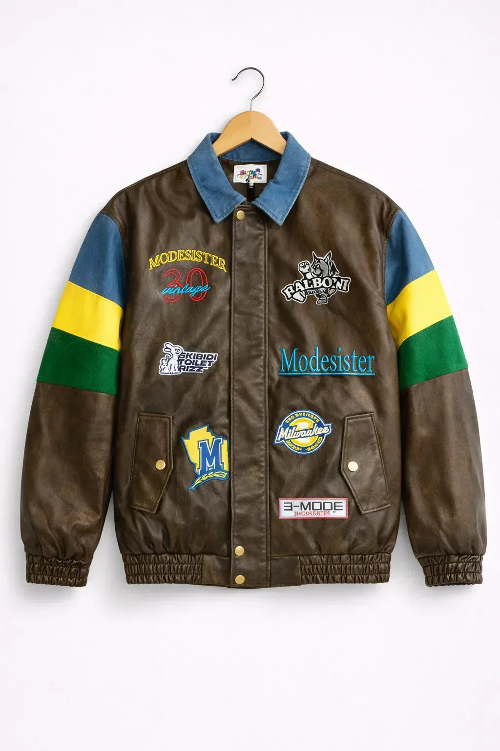 FUNKY LEATHER JACKET - Sanki