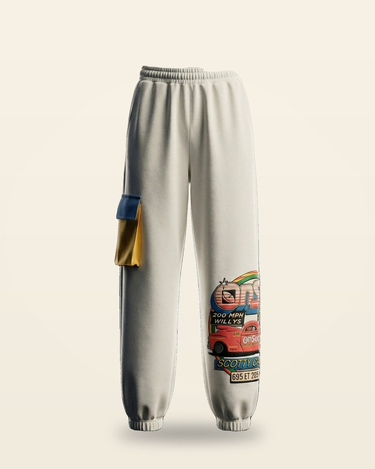 F1 Racer Lower — Tapered Fit, Elasticated Waist