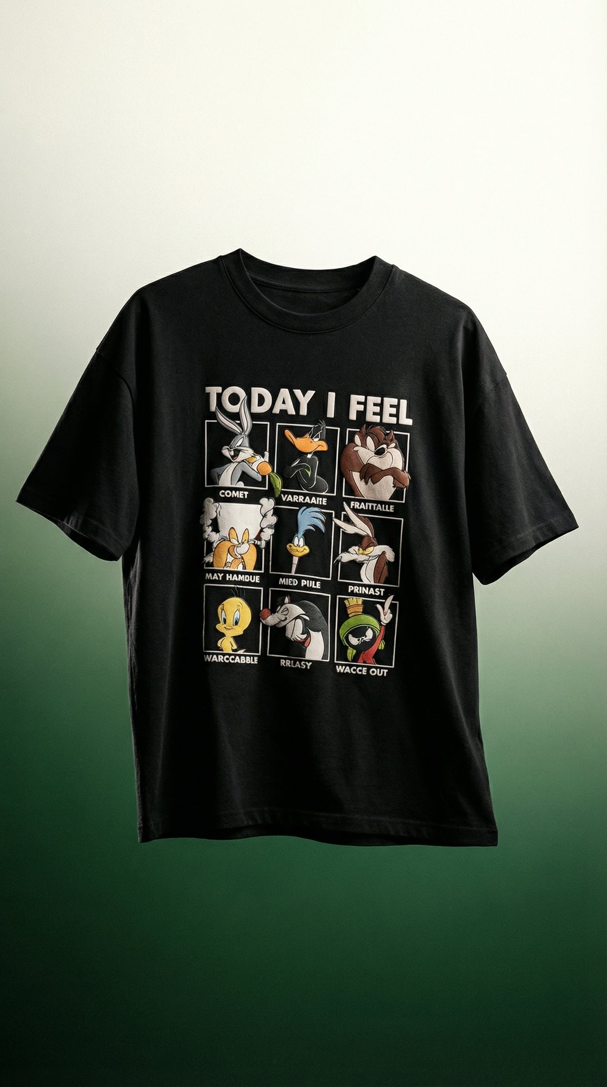 Cartoon Rabbit Oversized Tee — Premium Streetwear Fit — view 6