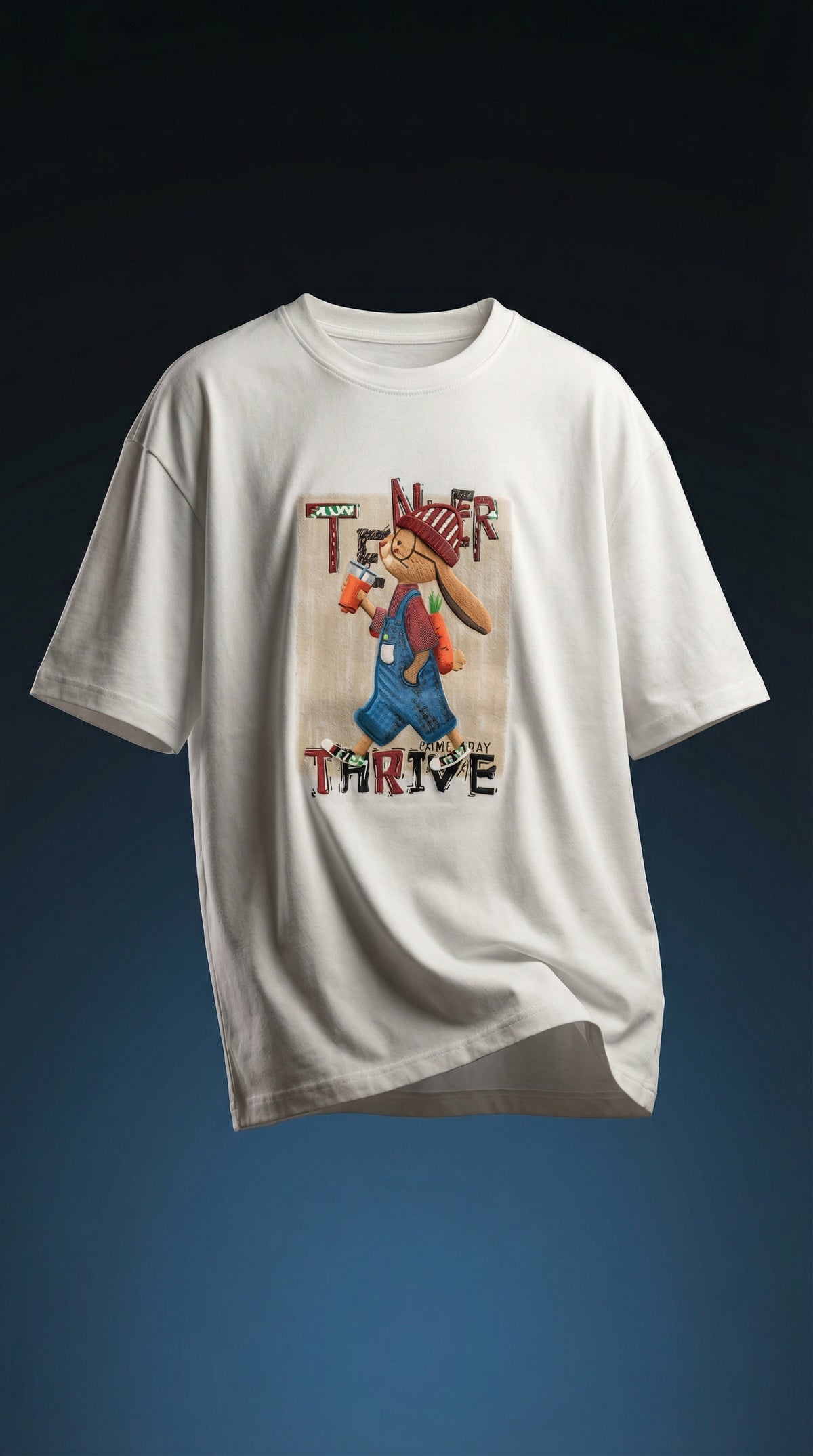 Alley Art Oversized Tee — Premium Cotton Jersey — view 2
