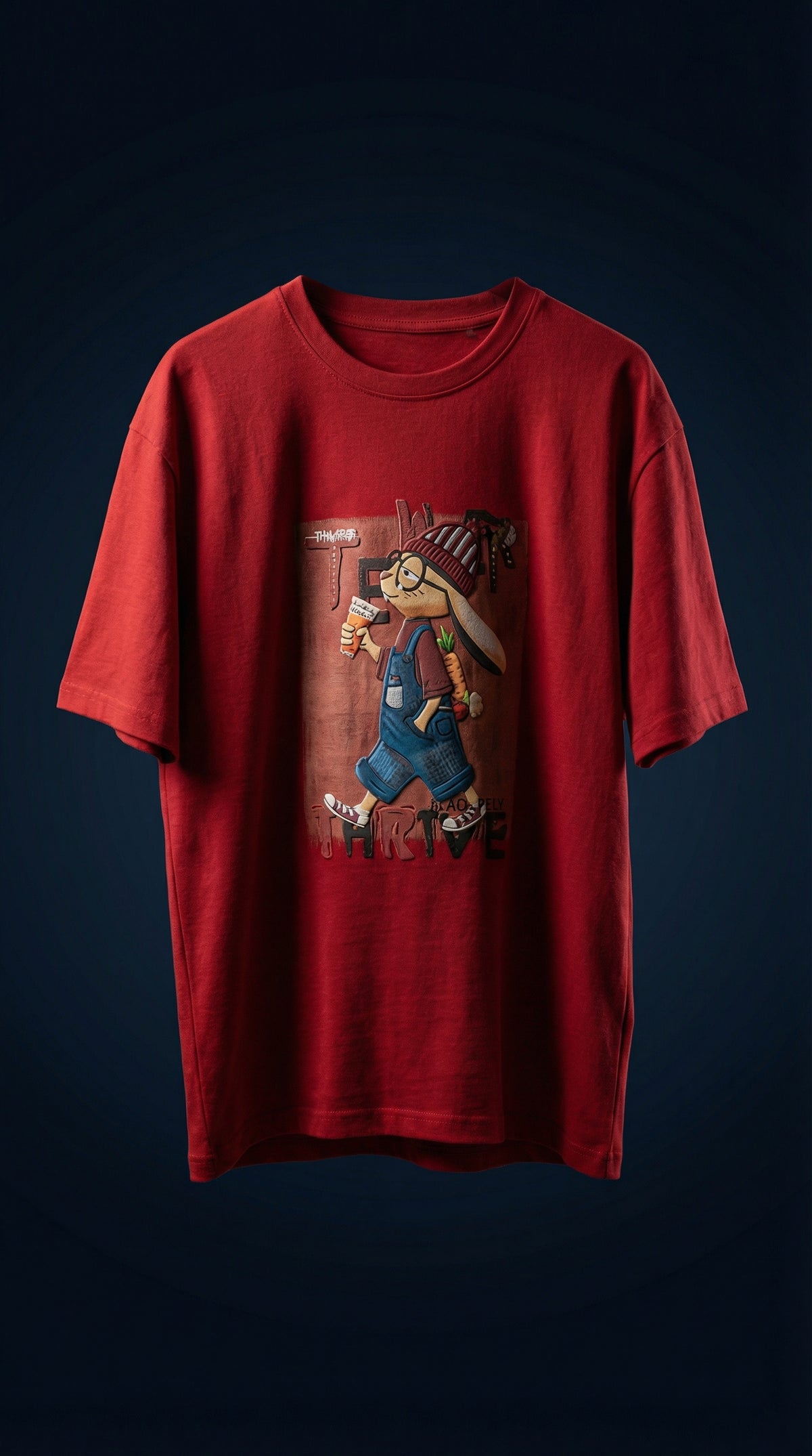 Alley Art Oversized Tee — Premium Cotton Jersey — view 3