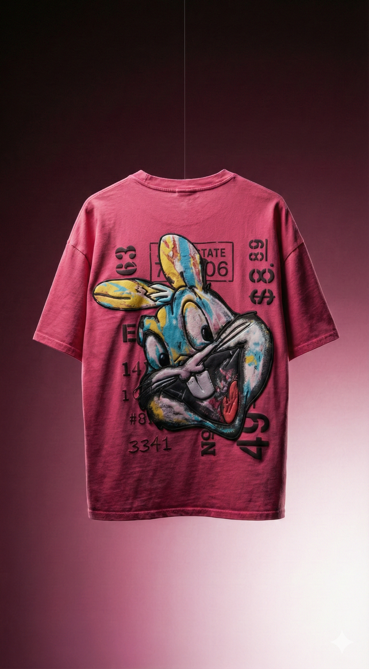 Attitude Edition Oversized Tee — Premium Cotton Fit — view 3