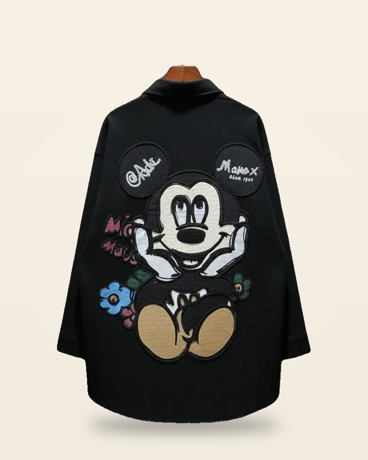 Funky Distressed Oversized Shirt — Cartoon Graphics