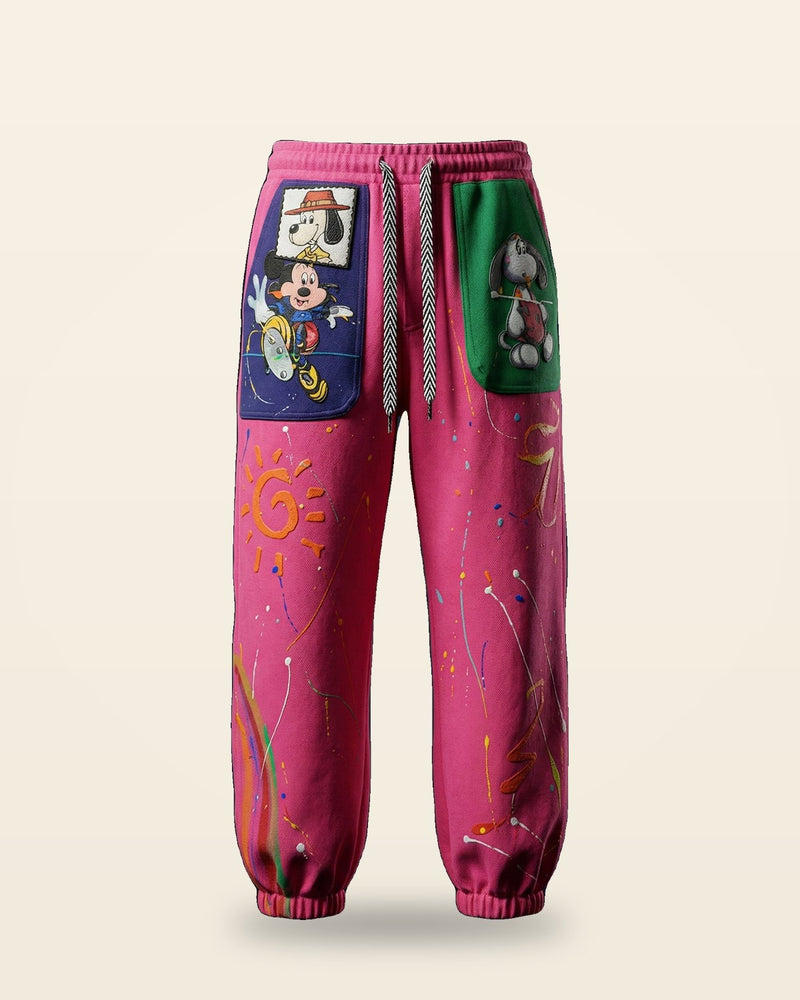 Funky Tapered Lower — Elasticated Waist, Soft Fabric
