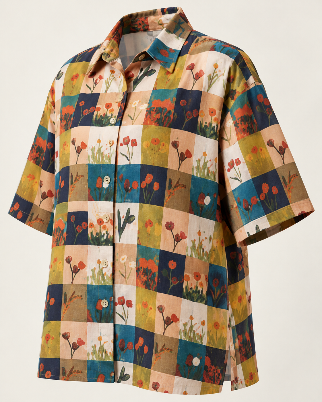 Garden Block Shirt — detail view