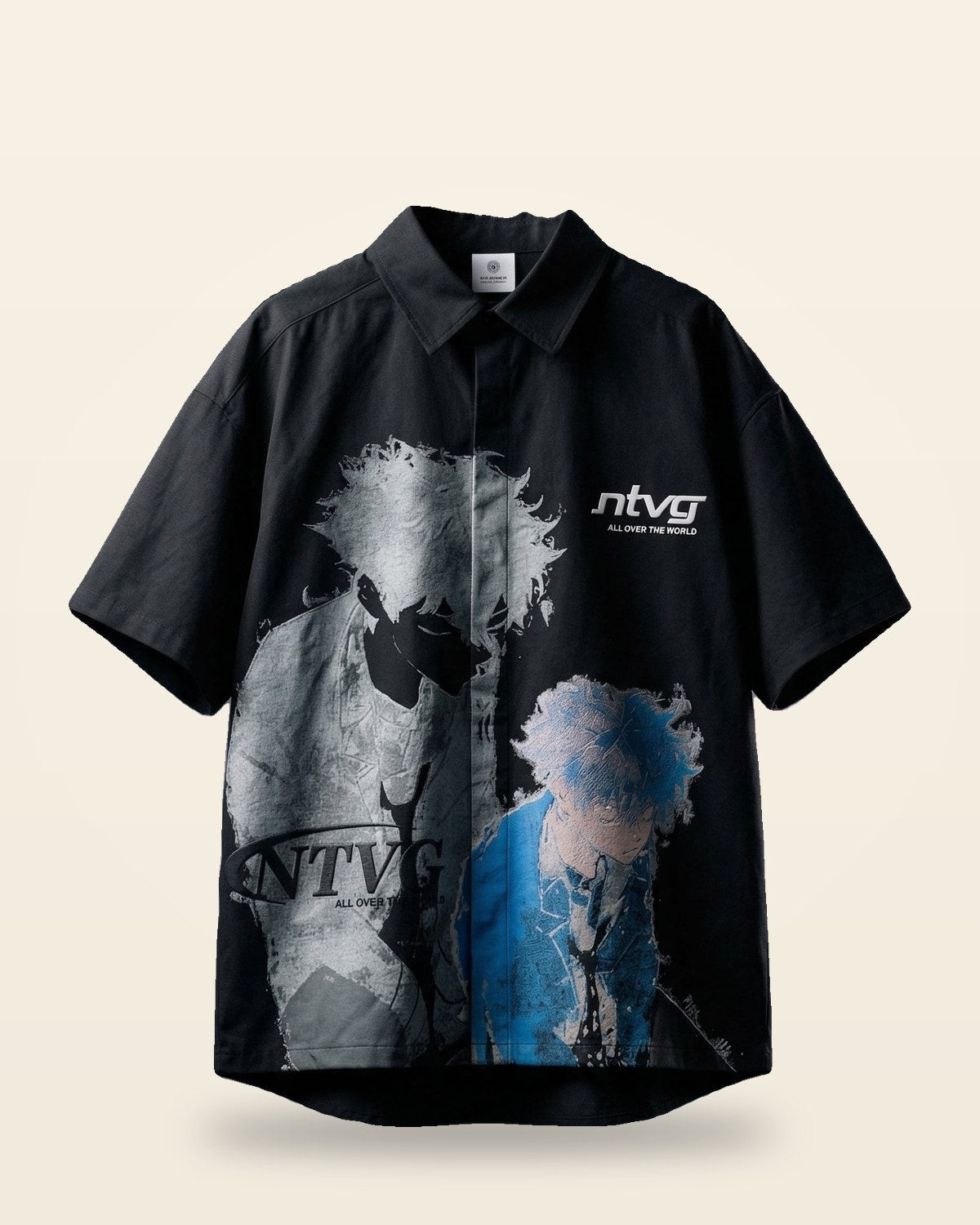 Globe Graphic Oversized Shirt — Sanki Premium Fit