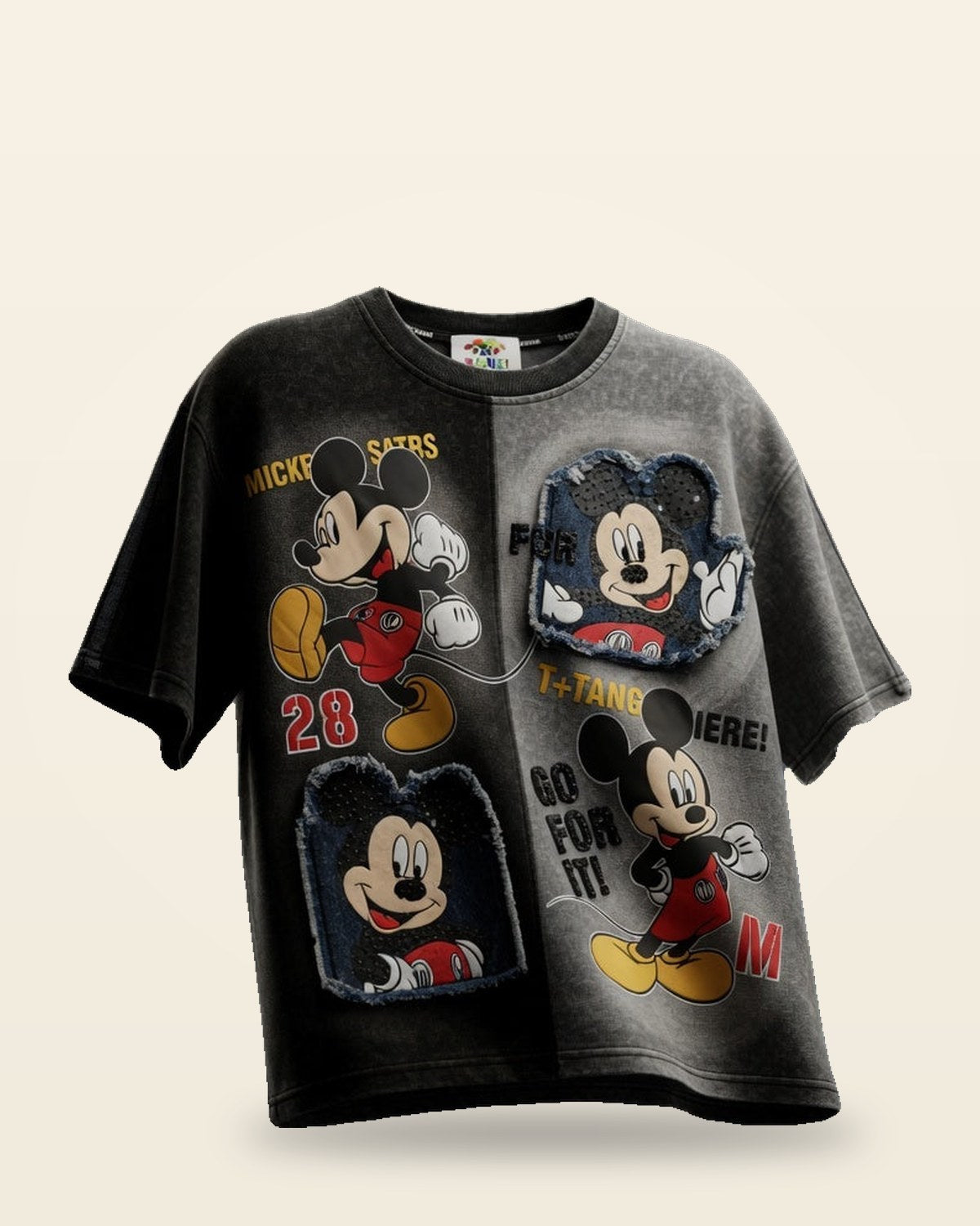 Go For It Graphic Oversized Tee — Relaxed Cotton Fit