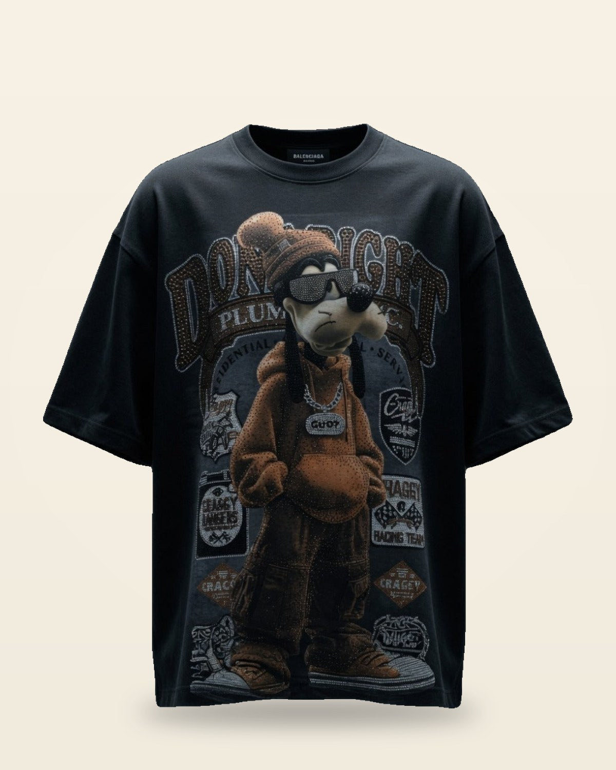 Graphic Bio-Washed Tee — Boxy Oversized Fit