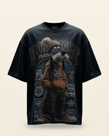 Graphic Bio-Washed Tee — Boxy Oversized Fit