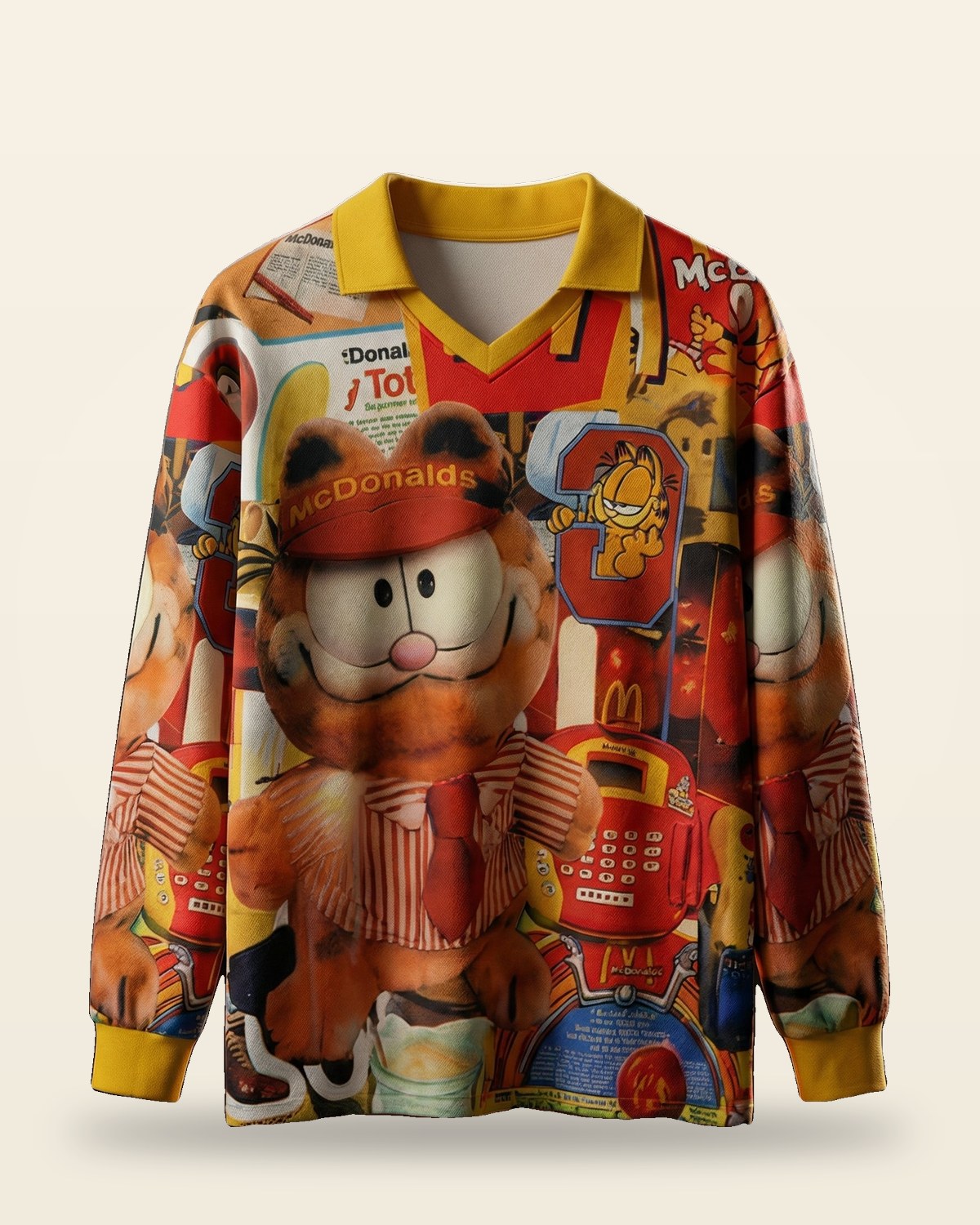 Graphic Character Full Sleeve Tee — Bio-washed Cotton