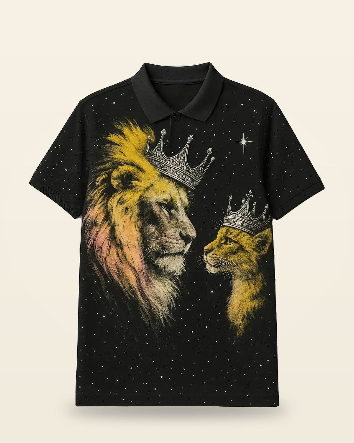 Graphic Cotton Tee — Oversized Black Fit