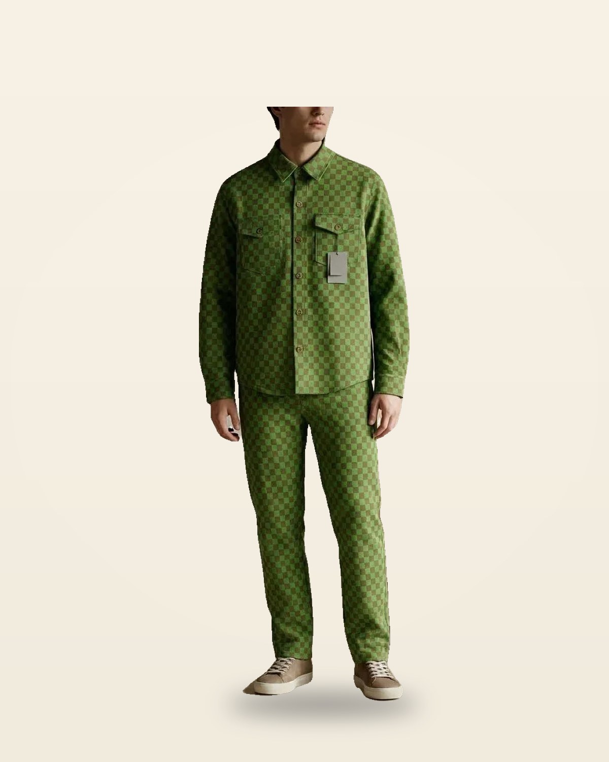 Green Relaxed Co-ord Set — Premium Cotton Fit