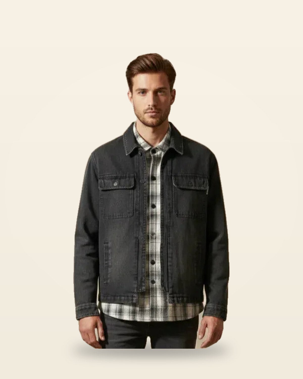 Grey Overshirt — Heavyweight Cotton Shacket