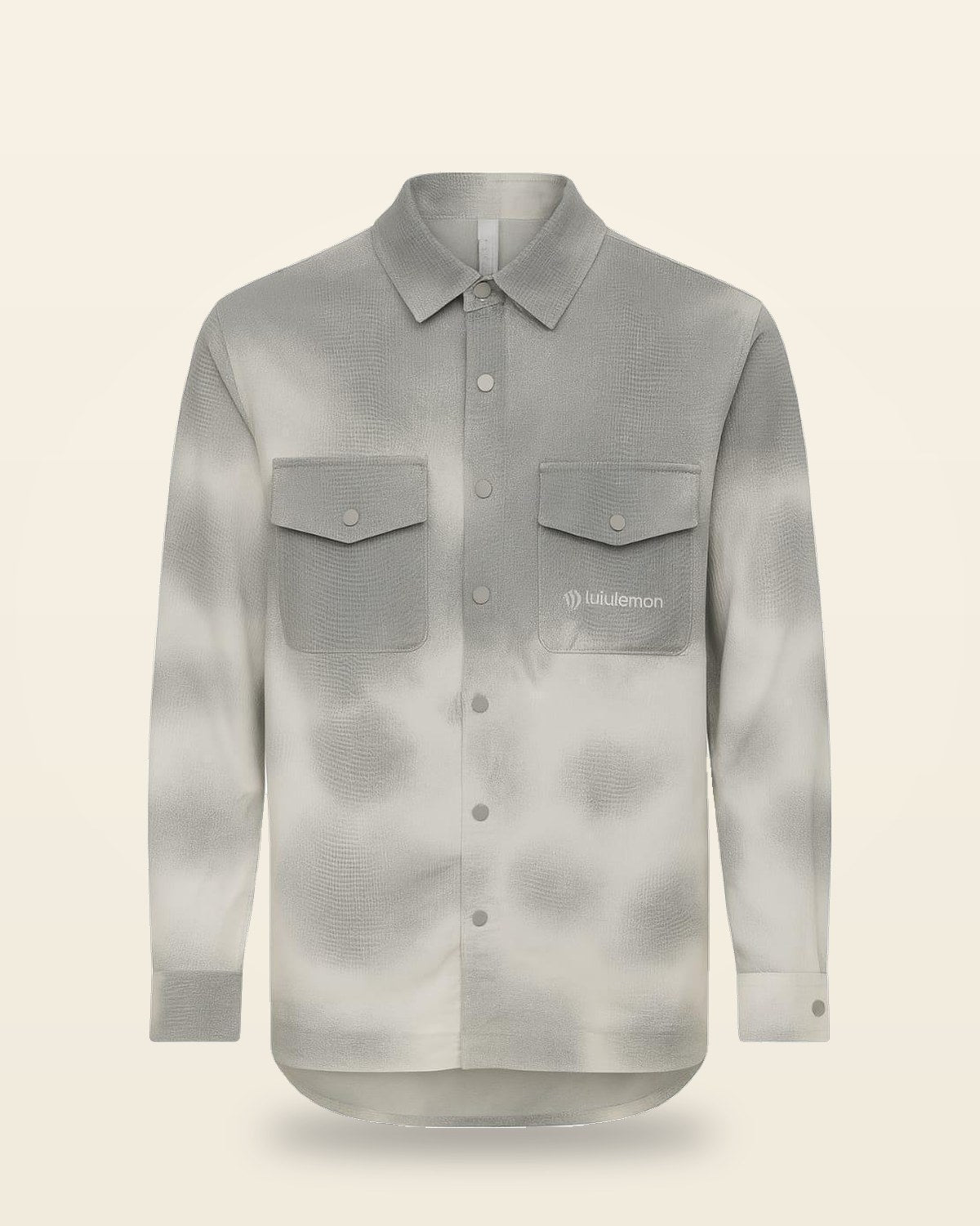 Grey Oversized Fit Shirt — Structured Collar