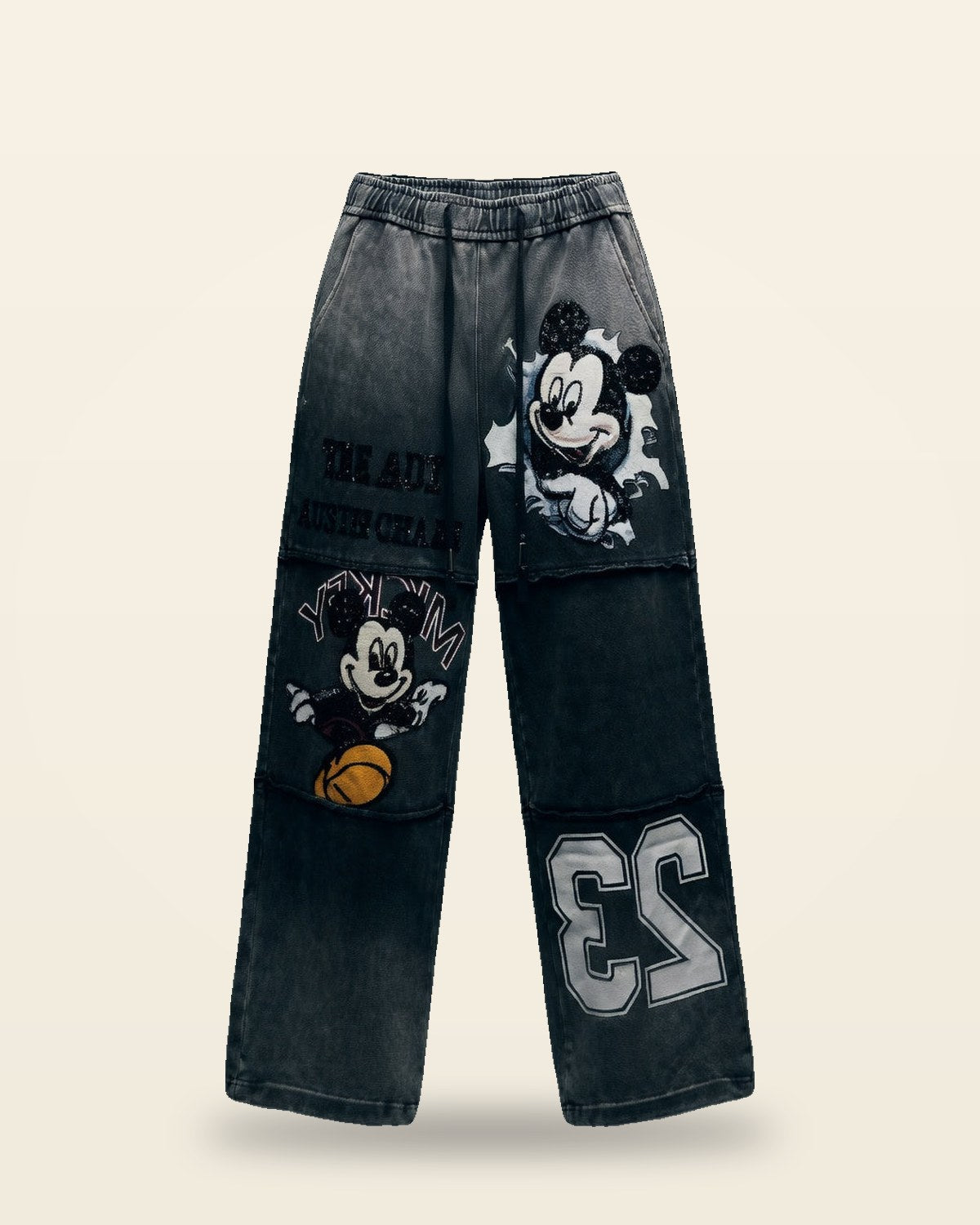 Grey Tapered Lowers — Soft Breathable Fit