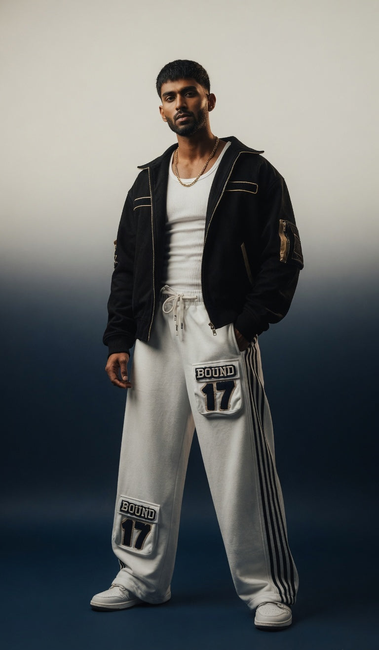 Round 17 Lower — White Premium Sweatpants — view 2
