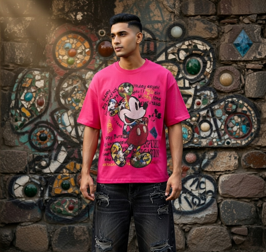 Lowkey Icon Oversized Tee — Bio-Washed Cotton Fit — view 4