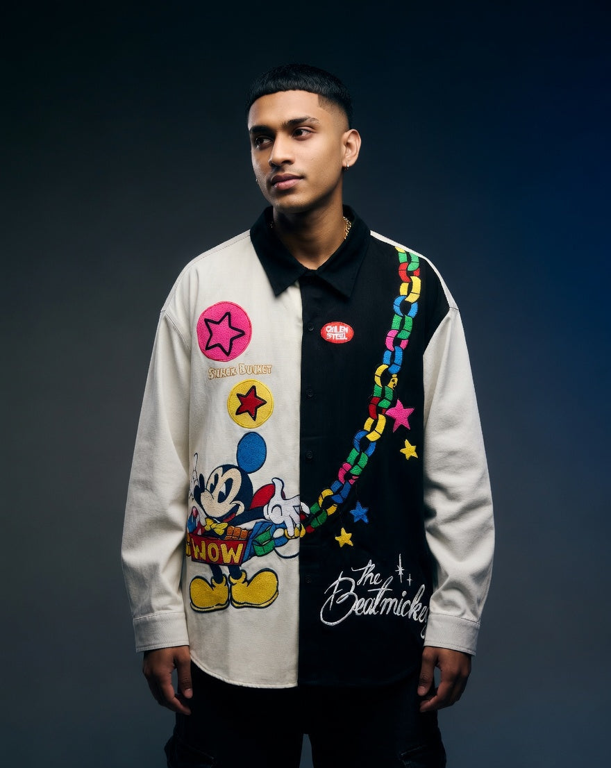 Carnival Oversized Shirt — Relaxed Fit with Structured Collar — view 5