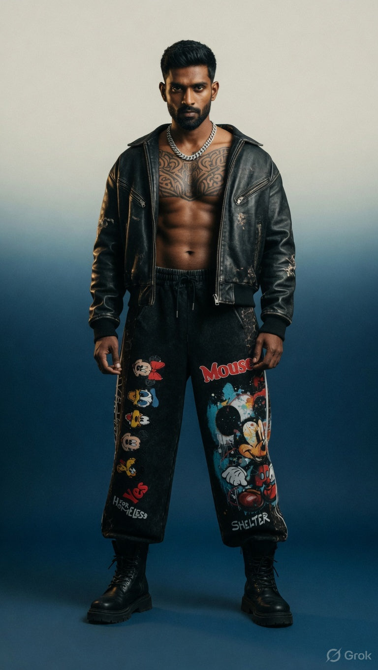 Black Tapered Comfort Jeans — Elasticated Waist — view 2