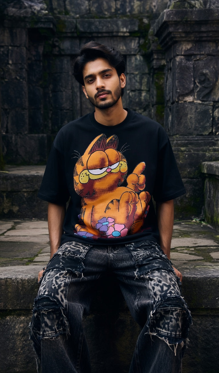 Busy Doin Nothing Oversized Tee — Heavyweight Cotton Fit — view 3
