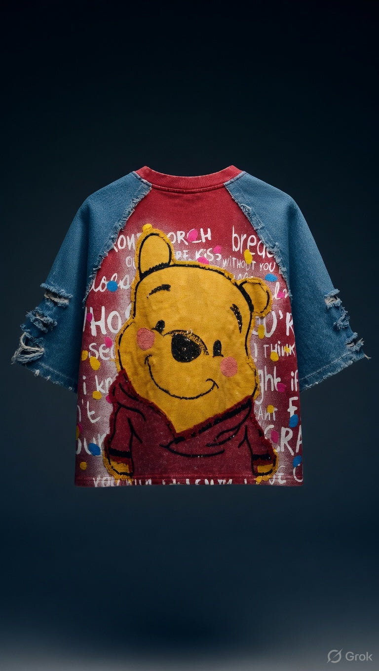 Sweet Honey Oversized Tee — Drop-shoulder graphic fit — view 3