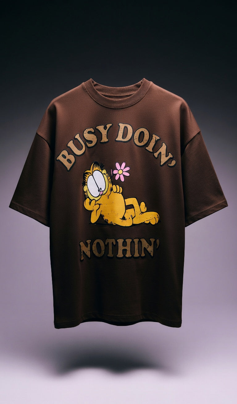 Busy Doin Nothing Oversized Tee — Heavyweight Cotton Fit — view 6
