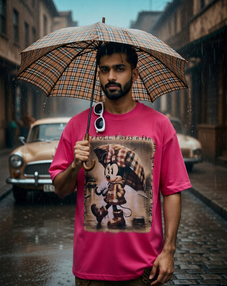 Main Character Energy Oversized Tee — Drop Shoulder Heavyweight Cotton — view 4