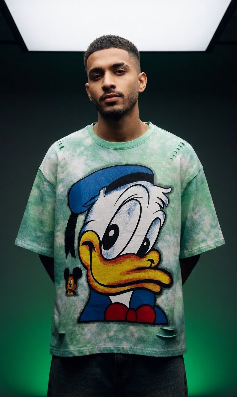 Retro Graphic Oversized Tee — Premium Cotton Fit — view 4