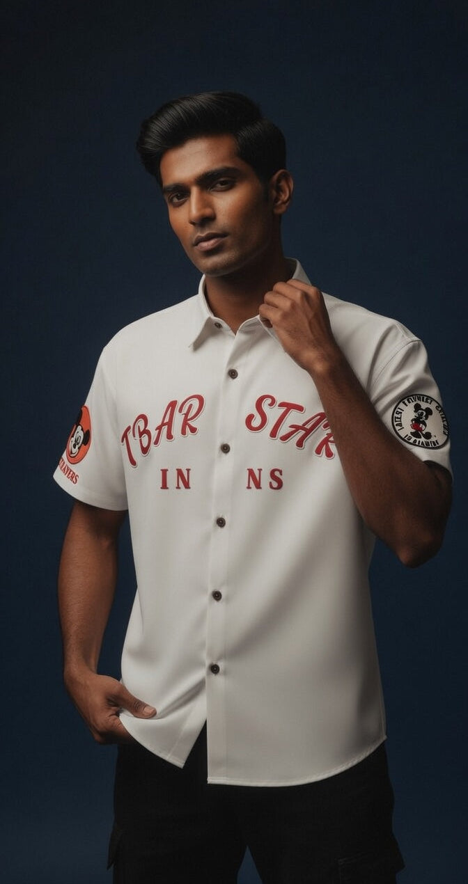 T-Bar Star Shirt — Oversized Boxy Fit — view 6