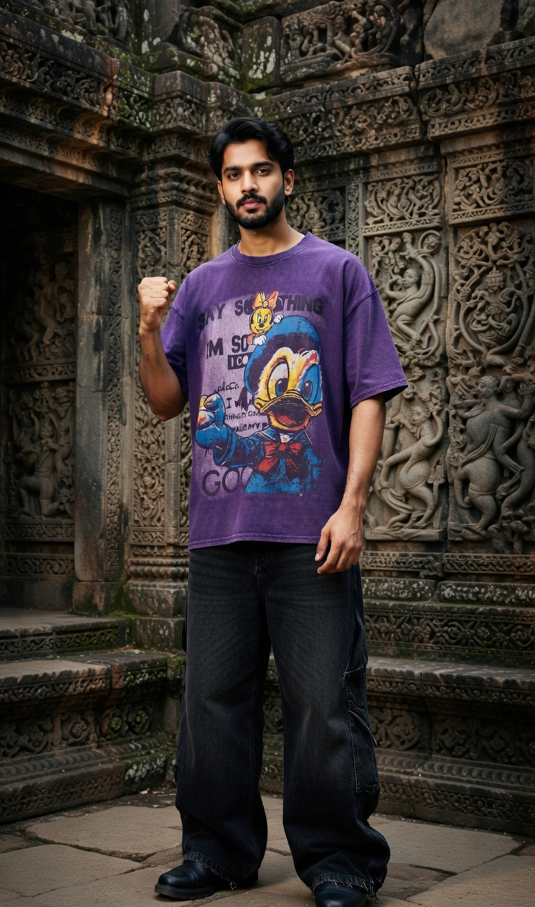 Mood Mode Heavyweight Oversized Tee — Drop Shoulder Fit — view 8