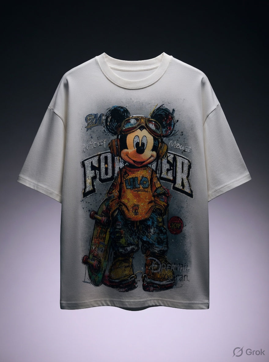 Frogger Graphic Tee — Heavyweight Cotton Drop-Shoulder Fit — view 2