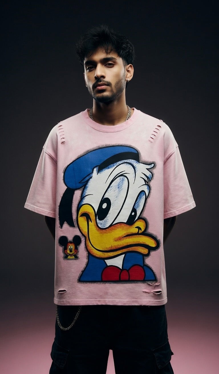 Retro Graphic Oversized Tee — Premium Cotton Fit — view 3