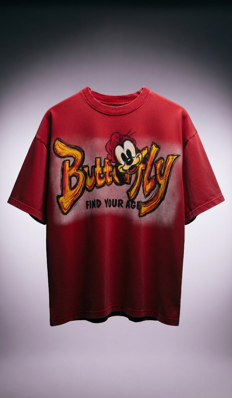 Butterfly Graphic Oversized Tee — Premium Cotton Fit — view 3