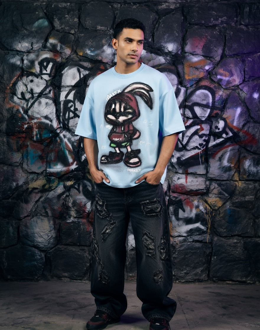 Vintage Adventure Oversized Tee — Premium Cotton Fit — view 5