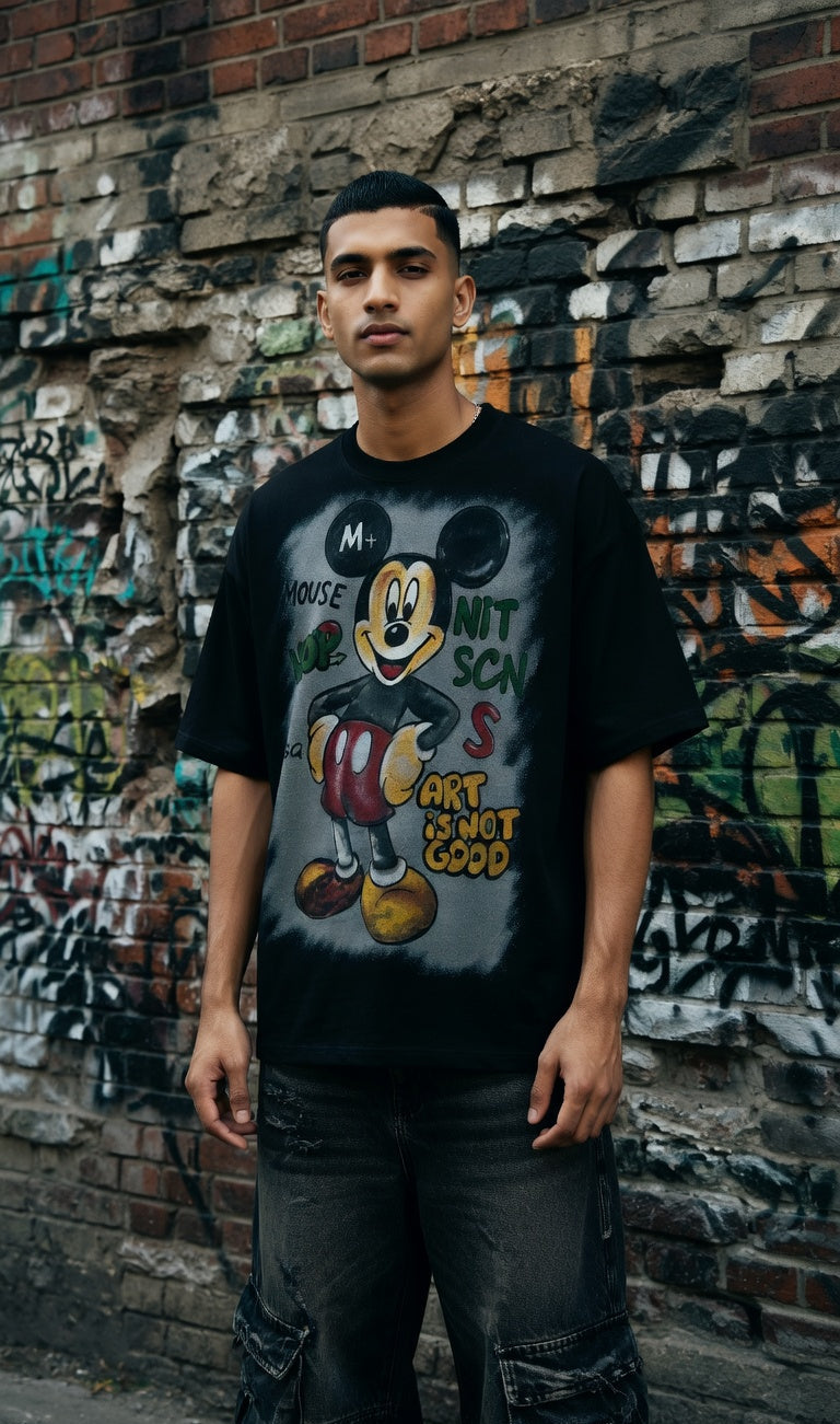 Retro Street Icon Tee — Heavyweight Oversized Fit — view 6