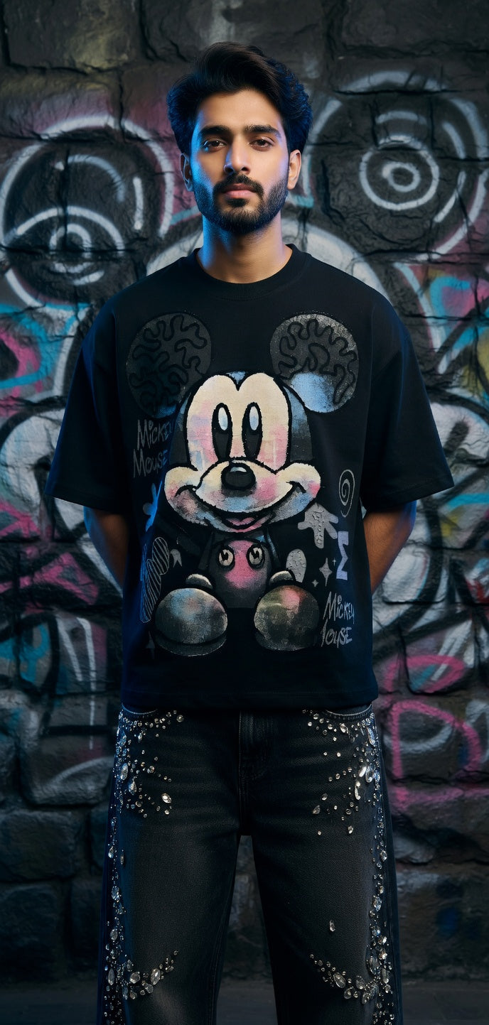 Introvert Club Oversized Tee — Premium Cotton, Bold Print — view 4
