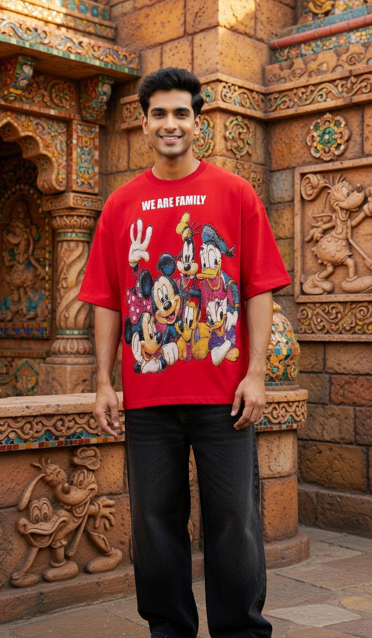 Oversized Graphic Tee — Bio-Washed Premium Cotton Fit — view 3