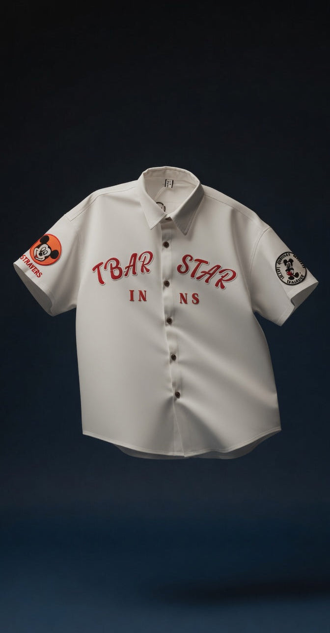 T-Bar Star Shirt — Oversized Boxy Fit — view 4