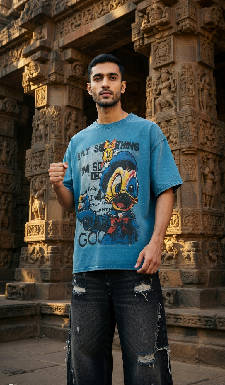 Mood Mode Heavyweight Oversized Tee — Drop Shoulder Fit — view 12